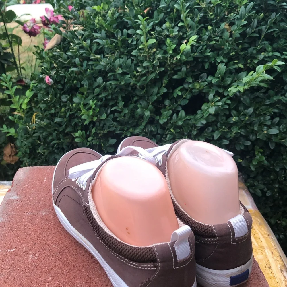 Keds Arch Support Women’s Brown Lace-Up Canvas Sneakers Size 7.5